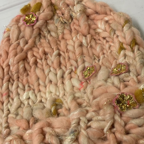 - Free people dreamy hat knit collage new with  tags one size